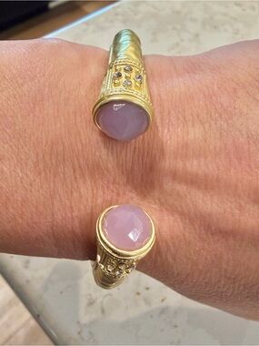 Plunder Design "Josephine Lilly"
Matte Gold Cuff Bracelet